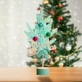 thumbnail image 5 of Under $5 Indoor Christmas Decoration Hwkond 45CM Mini Christmas Tree With Bell Decorations Desktop Display Children's Gifts Christmas Package Small Trees Christmas Decorations,Mint Green, 5 of 5