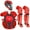 Scarlet/Black, variant on All Star Youth System7 Axis Elite Travel Team Catcher's Set Grey/Purple