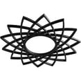thumbnail image 2 of 38"OD x 14 5/8"ID x 1"P Eleanor Architectural Grade PVC Pierced Ceiling Medallion, Black, 2 of 9