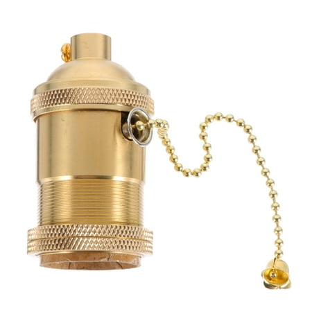 

NUOLUX DIY Golden E27 Screw Light Holder Home Copper Vintage Lamp Holder Adapter