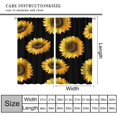 thumbnail image 4 of Sunflower Blackout Curtains Beautiful Flowers Yellow Black Rustic Nature Bedroom Living Room Kitchen Rod Pocket Decoration Window Drapes 2 Panels W21xL63in, 4 of 6