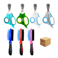 thumbnail image 1 of Kit Cepillo Y Tijeras Mascota 7pz Lab.G, Colores, 1 of 5