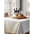 thumbnail image 6 of Beige White Ombre Table Cloth, Country Minimalist Abstract Gradient Waterproof Tablecloth for Rectangle Tables, Reusable Washable Fabric Table Cover for Restaurant Kitchen Dining Tables 60"x102", 6 of 6