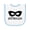 White and Light Blue, variant on Inktastic Sidekick Kids Superhero Mask Baby Terry Cloth Bib