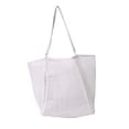 thumbnail image 7 of Tote Mesh Beach Tote Stylish Casual Portable Lightweight Durable Shoulder Handbag Hobo Pouch for Travel Gym Summer Vacation Street White, 7 of 7