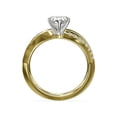 thumbnail image 2 of 0.65 Carat Excellent Heart Cut Natural Diamond Unique Solitaire with Accents Ring for Engagement Solid 14K Yellow Gold Size 8.5, 2 of 6