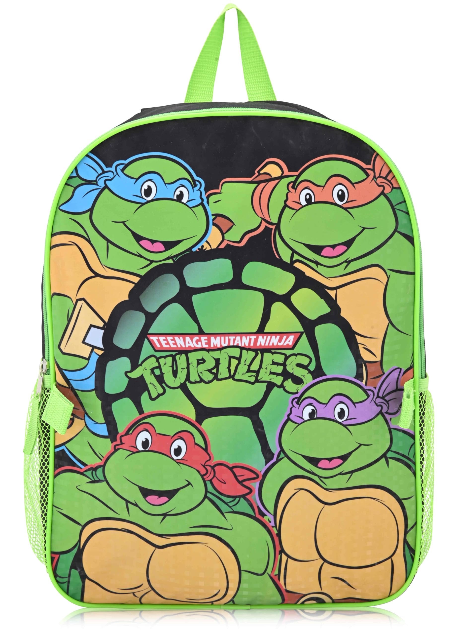 Fast Forward Teenage Mutant Ninja Turtles 16" Backpacks With Lunch Bag - Licensed Characters Kids Schoolbag