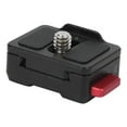 thumbnail image 4 of ANGGREK Photography Accessory,Quick Release Plate,Aluminium Alloy Black Monitor Quick Release Plate 1/4 Inch Screw Fixed Mount Universal Photography Accessory, 4 of 8