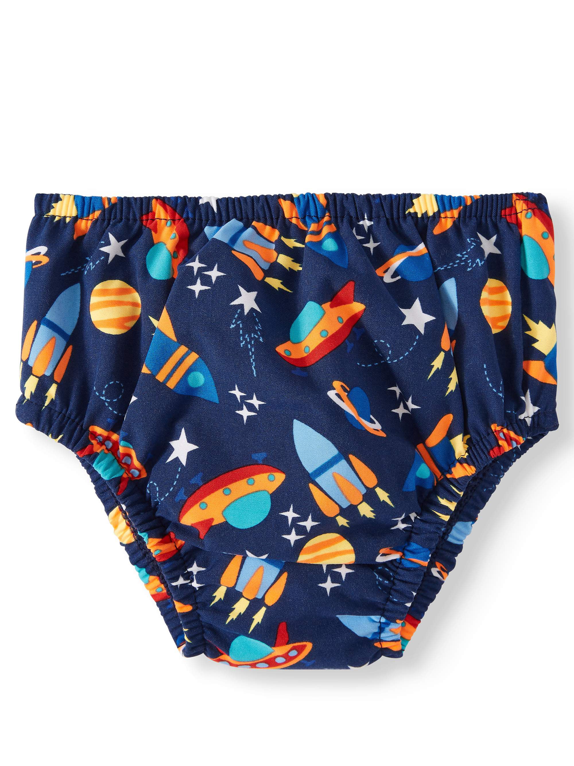 Swim Time Boys Baby Reusable Swim Diaper UPF 50 with Side Snaps, Navy  Space/Rocketships, X Large 18-24M - Walmart.com