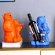 thumbnail image 4 of Moyic Adornos Decoración Estatua Oso Polar Titular de dibujos animados Estante de vino Personaje Artesanía Muebles Gabinete Recuerdos Hogar Decoración del hogar Azul Moyic HA078829-03, 4 of 6