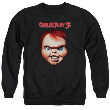 Child's Play 3 Chucky Adult Crewneck Sweatshirt Black