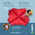 thumbnail image 2 of Klymit Pillow X Almohada inflable para acampar y viajar, rojo/gris, 2 of 5