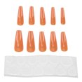 thumbnail image 1 of 10 Uds. De uñas postizas de Color puro para mujeres y niñas, exquisita herramienta de manicura con punta de uña falsa a la moda, 1 of 8