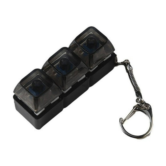 kjfeif Jouets de Décompression Jouet Clavier à Clic, Base à Bulles Quatre Boutons Jouet Mécanique à Clic / Jouet de Stimulation Anti-Stress Soulagement du Stress pour Adultes Cadeaux pour Soulager le Temps de Passe (Base Noire Touches Transparentes Rouges)