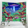 thumbnail image 5 of Monfince Magic Forest Tapestry Wall Hanging Flannel Art Tapestries for Living Room Bedroom Dorm Decor, 5 of 9