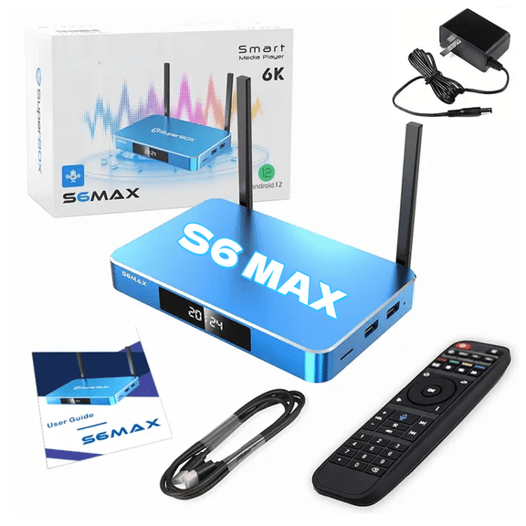 Superbox 2025 Version S6 Max Fully Loaded 6K Ultra HD with Voice Control