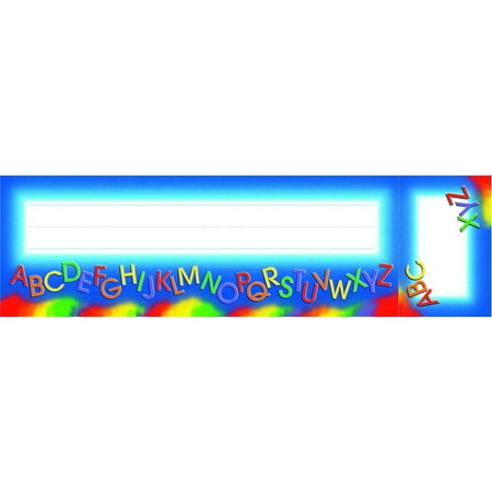 North Star Teacher Resources Alphabet Seat and Cubby Sign, 3 X 2 in Cubby Sign, 9 X 3 in Seat Sign, Pack of 36