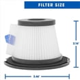 thumbnail image 4 of ! 6 Pack Replacement HEPA Filter Compatible for K17 Cordless Vacuum, 4 of 6