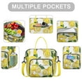 thumbnail image 2 of Insulated Lunch Bag Women, Leakproof Large Lunch Box, Reusable Lunch Cooler Bag with Adjustable Strap, Lunch Tote Bag for Work Women,Lemon Print Lunch Tote Bags Gifts for Woman, Mom, 2 of 6