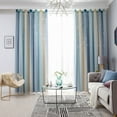 thumbnail image 7 of SPRING PARK 1Pc Gradient Hollow Star Curtain Stars Blackout Curtain for Kids Girls Bedroom Living Room, 7 of 7