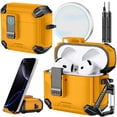 thumbnail image 1 of Funda con soporte de teléfono y kit de limpieza para AirPods 4 Inesore, 1 of 7