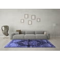 thumbnail image 3 of Ahgly Company Machine Washable Indoor Rectangle Persian Blue Traditional Area Rugs, 2' x 5', 3 of 4