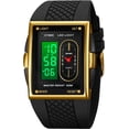 thumbnail image 2 of Fashion Men's Digital Analog Watches Square Face Sport Casual Dual Display Multifunctional Wristwatch for Men with Alarm Waterproof LED Luminous, 2 of 7