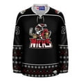 thumbnail image 2 of Christmas North Pole Hockey Nicks Blackout Holiday Hockey Jersey (AdultSmall), 2 of 6