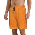 thumbnail image 2 of Goofa Orange Glitter2 Printed Mens Swim Trunks Summer Quick Dry Short Beach Swimwear Bathing Suits-XX-Large, 2 of 9