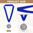 thumbnail image 2 of Uxcell Award Medal, Place Winner Medal with Yellow Neck Ribbon Prize Medal Silver, 2 of 7