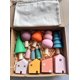 thumbnail image 4 of Juguetes de madera para niños, bloques de construcción nórdicos Pastel, casa de ganchillo apilable, animales, bosque arcoíris, árboles, 4 of 5