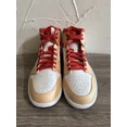 thumbnail image 3 of Ni - ke Size 9.5 - Air Jordan 1 Mid Light Curry Cardinal Red, 3 of 5