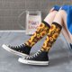 thumbnail image 5 of Balery Vintage Brown Plaid Sunflower Calcetines novedosos Calcetines deportivos Calcetines hasta la rodilla Calcetines de algodón Calcetines originales y geniales, 5 of 6