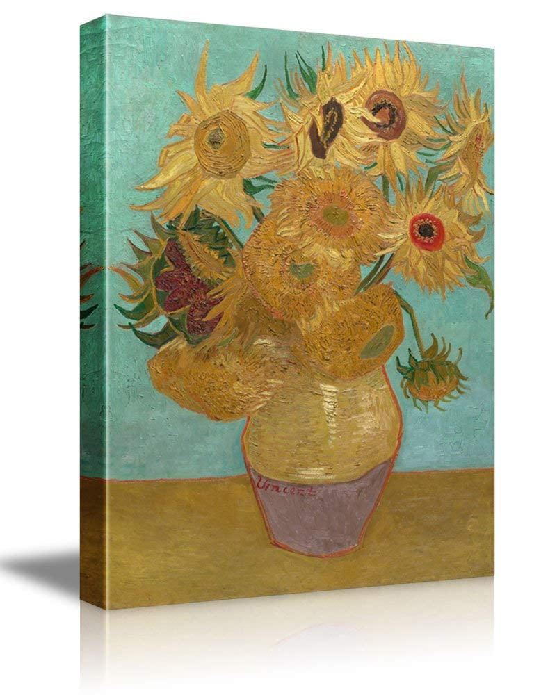wall26 The Sunflowers by Vincent Van Gogh Oil Painting