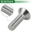 thumbnail image 4 of Tornillo de marco de placa de matrícula de modificación universal para automóvil Unique Bargains M6, M6x1.0, aleación de aluminio, 1 juego tono titanio, 4 of 6