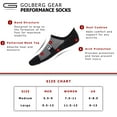 thumbnail image 3 of Golberg Unisex No Show Socks - 6 Pack Low Cut Cotton Socks with Non-Slide Strips for a Secure Fit - Casual Sock for Low Rise Shoes (Size - Medium), 3 of 5