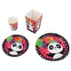 thumbnail image 2 of Juego de 4 cuchillos y tenedores desechables para tartas para celebraciones de cumpleaños, adorable juego de cubiertos de papel con temática de animales, 2 of 8