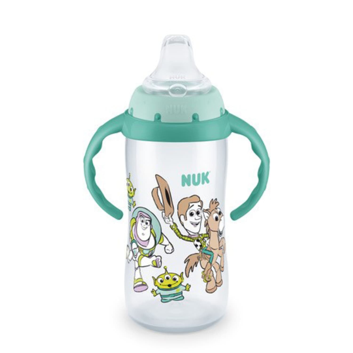 NUK Disney Toy Story Learner Cup, Soft Spout Sippy Cup with Handles for 9 Months, 10oz. Baby Cup, 1 Pack