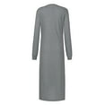 thumbnail image 2 of Long Dress for Women Casual Fashion Women Leopard Print Pocket Patchwork Dress Long Sleeves Casual Dress Leopard Print Dress for Women Dress with Sleeves for Women Casual Dress for Women, 2 of 8