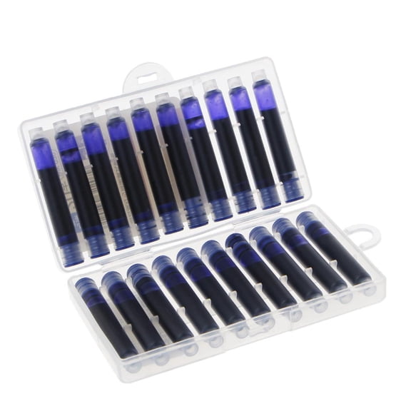 Giaone 20 Pcs Replaceable Fountain Pen Ink Cartridge Refill Ink Sac Universal Design