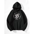 thumbnail image 3 of Skull Cocconut Tree Skeleton Inspirational/Christian Mens Graphic Hoodie Sweatshirt, Black, Large, 3 of 9