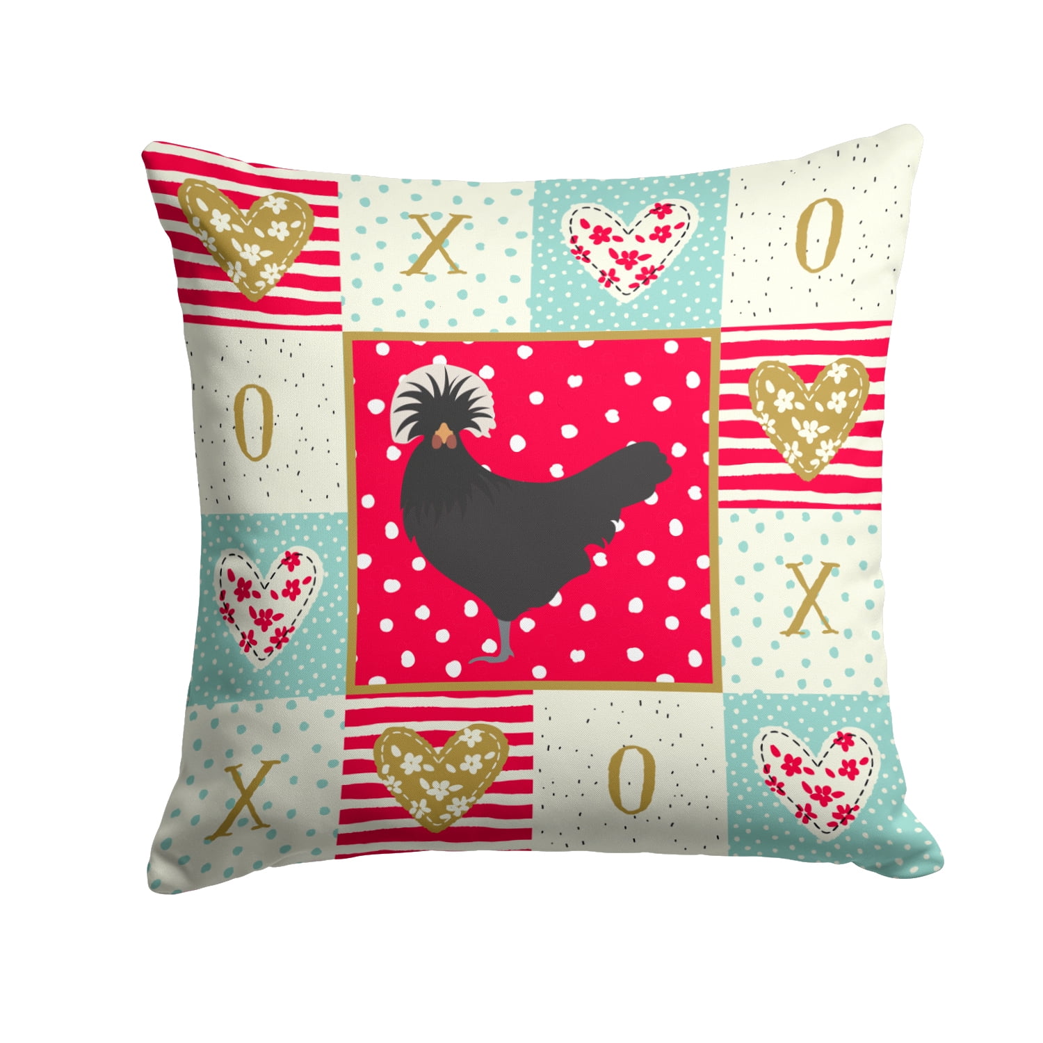 Polish Poland Chicken Love Fabric Decorative Pillow