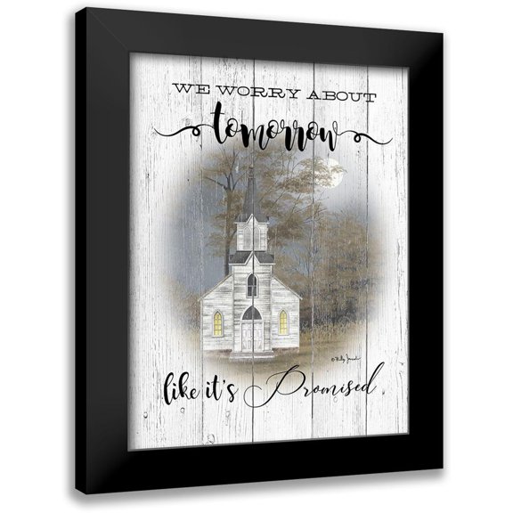 Jacobs, Billy 12x14 Black Modern Framed Museum Art Print Titled - Tomorrow