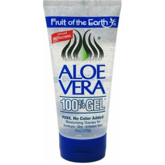 Fruit of the Earth Fresh Moisturizing Aloe Vera Leave 100% Gel, 6oz, 4-Pack