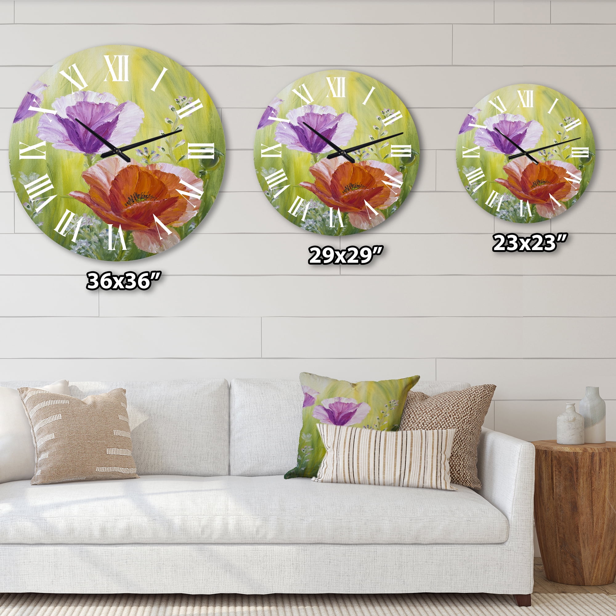 Designart 1 in Quartz Traditional Wall Clock