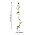 thumbnail image 3 of Fake Rose Swag Peony Flower Swag Artificial Floral Swag Wall Wreath Lintel Decor, 3 of 9