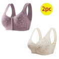 thumbnail image 1 of Bras for Women, 2PC Womans Plus Size Color Comfortable Bra Underwear, 1 of 3