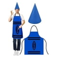 thumbnail image 4 of Wax Crayon For Carnival & Theme Party Colourful Fancy Dress Set For Adults With Apron And Hat Fun Available In 8 Colours, 4 of 9