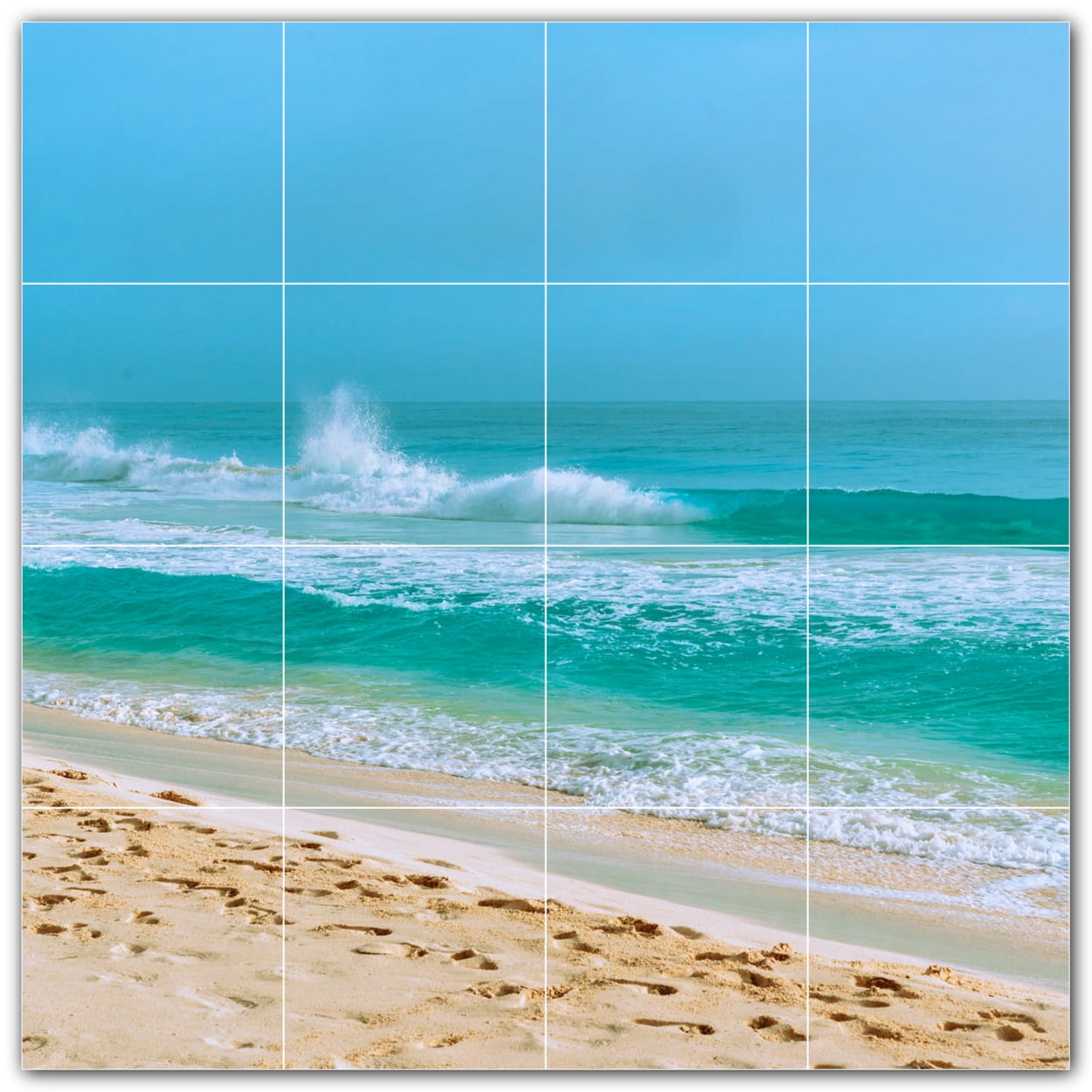 Picture-Tiles.com: Beach Ceramic Tile Wall Mural WAL500072-44XL. 48