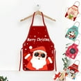 thumbnail image 7 of Christmas Apron, Santa Claus Apron, Festive Christmas Kitchen Apron for Cooking and Hosting, Polyester Fabric with Pocket Adjustable Straps Holiday Decoration, 7 of 7